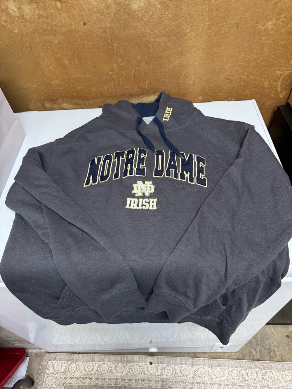Stadium Athletics Notre Dame Irish Navy & Gold Hoodie